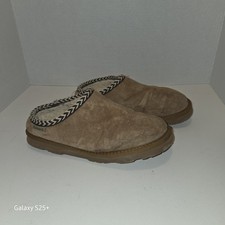 Bearpaw Tabitha Slippers Brown Suede Size 8 Women's