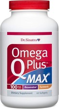 Dr. Sinatra Omega Q Plus MAX Advanced Heart Health and 60 Count Pack of 1