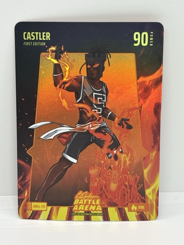 2026 Battle Arena Grillin\' Fire Battlefoil SP GRILL-131 Castler Stephon Castle