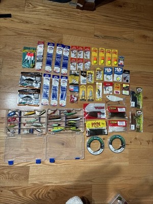 Miscellaneous Fishing Tackle Box Items Lot of Gear