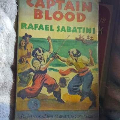 Pocket Books Captain Blood Rafael Sabatini PB Unabridged Adventure Pirates Eng