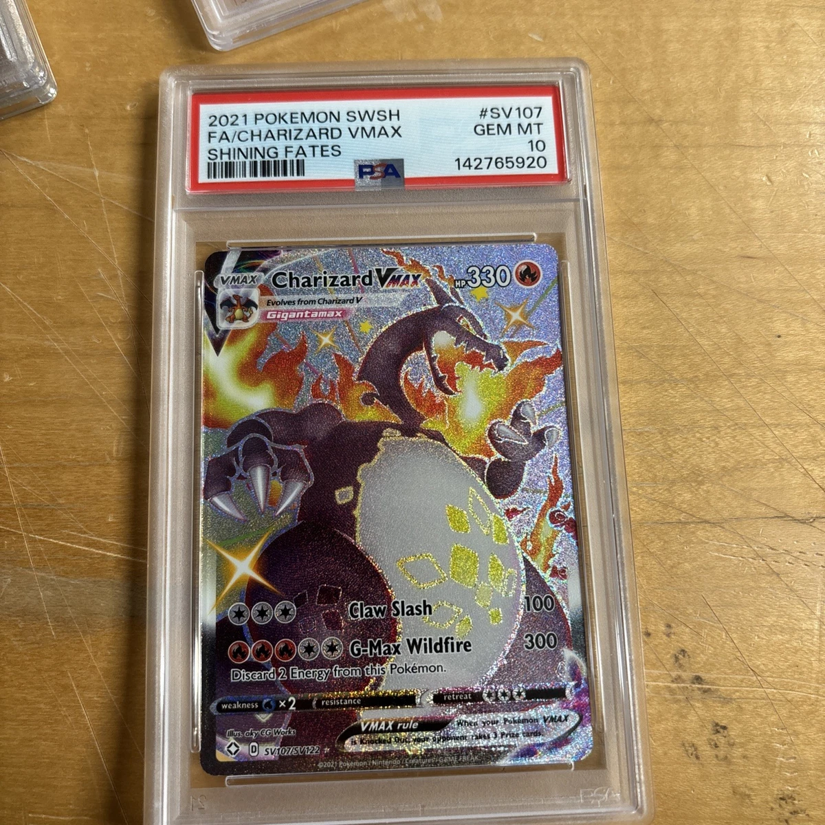 PSA 10 Charizard VMAX SV107/SV122 Full Art Shining Fates 2021