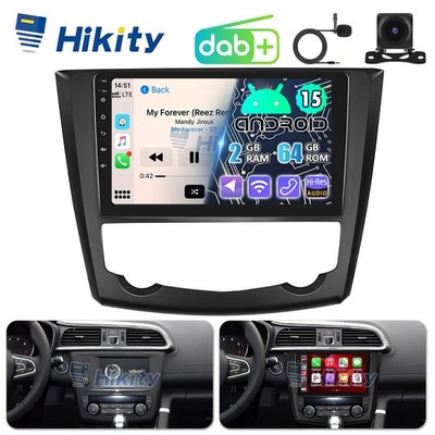 DAB+ Android 15 Carplay Autoradio GPS Navi WIFI DSP Für Renault Kadjar 2015-2019