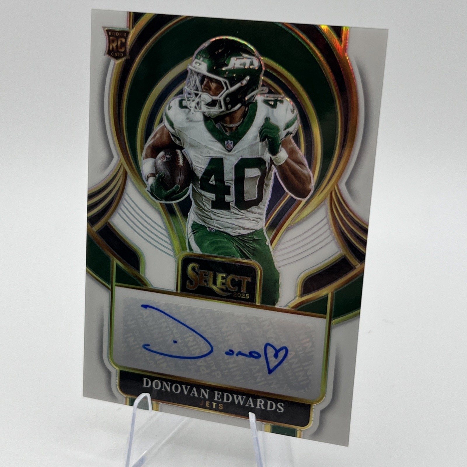 2025 Panini Select - Select Signatures Donovan Edwards #SIP-DES White Prizm /50