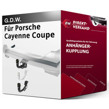 Für Porsche Cayenne Coupe 9YB (G.D.W.) Anhängerkupplung vertikal abnehmbar neu