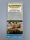 1939 ALEXANDRIA MINNESOTA Vintage PICTORIAL MAP Brochure Water Skiing — photo 3