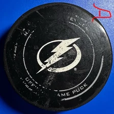 2012-2015 Tampa Bay Lightning Game Used Puck