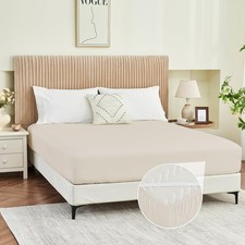 King Fitted Sheet Only, Ultra Soft Brushed Microfiber Hotel Quality Bottom Sh...