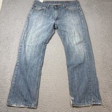 Levi's 559 Men  s 38x32 Denim Blue Jeans Relaxed Straight Fit Zip Fly Work