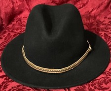 Scala Classic black Crushable Outback wool handmade dorfman ridge hat Small