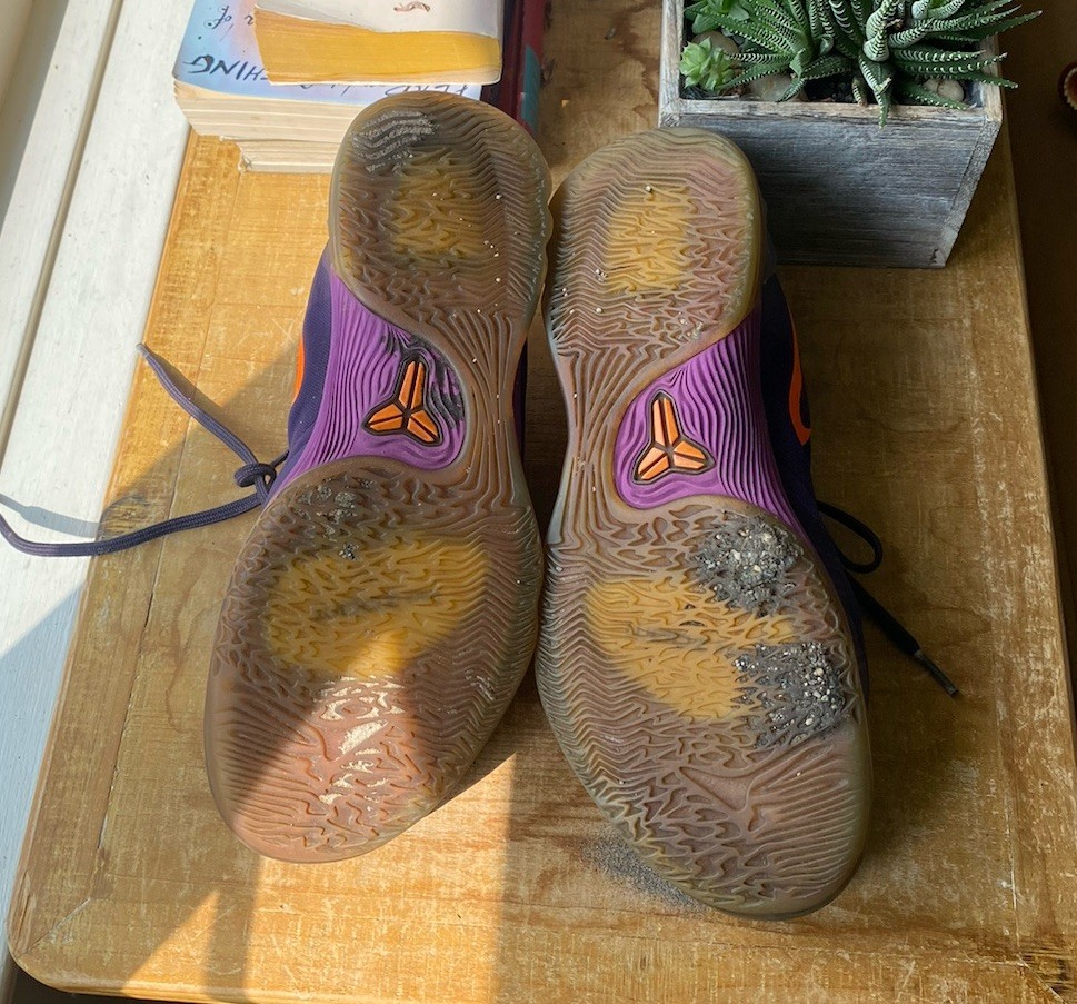 Nike Kobe Venom 5 Purple Orange Sz 10 Mens Venomenon Basketball