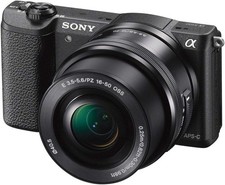 SONY Mirrorless Camera 5100 Power Zoom Lens Kit E PZ 16-50mm F3.5-5.6 OSS Black