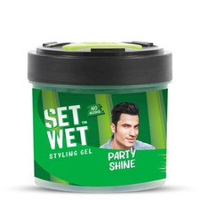 Set Wet Styling Hair Gel for Men - Party Shine 250gm Strong Hold, High Shine f9
