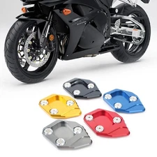 CNC Foot Kickstand Side Stand Plate Pad Extension For HONDA CBR600RR F5 2007-15