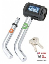 Towpower 7054430 EZ Access II Chrome Class I-IV Bent Receiver Lock 5/8" and
