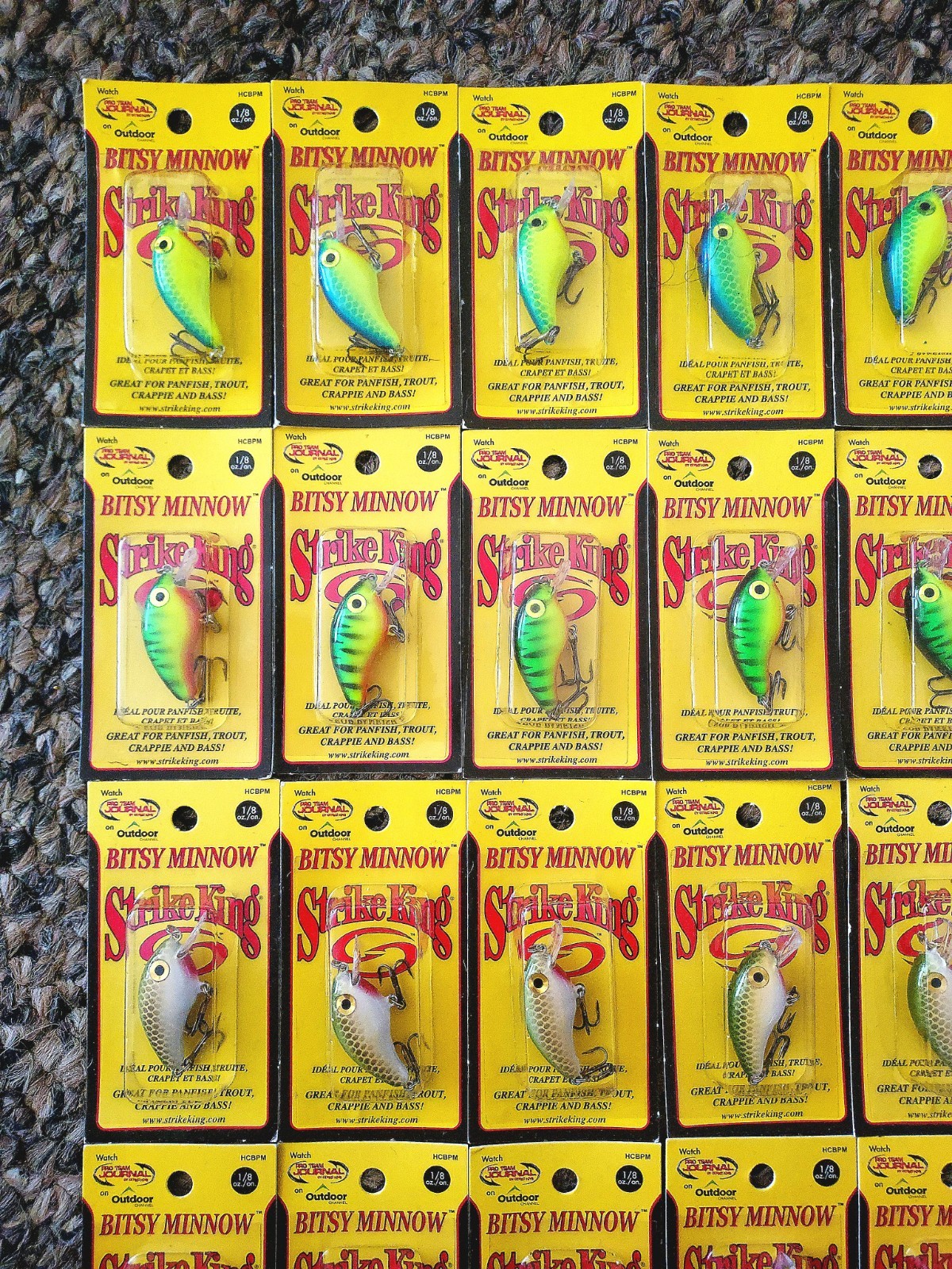 40 Strike King Bitsy Minnow Squarebill Crankbaits Bass Crappie Fishing Lures Lot - Image 2