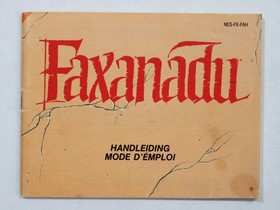FAXANADU NINTENDO NES PAL-B FAH (COMPLETE - GOOD CONDITION OVERALL)