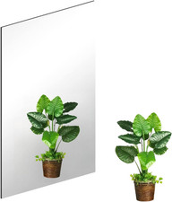 Flexible Wall Mirror Sheets Self Adhesive Acrylic Squares Mirror, 12X16 Inch ...