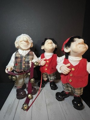 1999 Zimms Elves Themselves Lot Of 3  Clifford  With Bells,  Moochie  No Trains