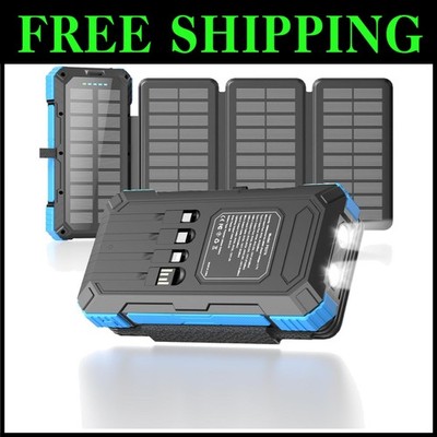 Ultra-Large Capacity Solar Charger, Multiple Protections