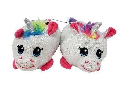 Build-A-Bear Workshop Unicorn Slippers - Girls Size XS 9/10 - New