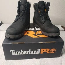 Timberland Pro Direct Attach 6” Soft Toe Black Waterproof Work Boots Men's 10.5W