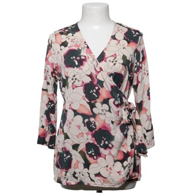 Diane von Furstenberg, Wickelbluse, Größe: S, Beige/Pink/Mehrfarbig #KMl