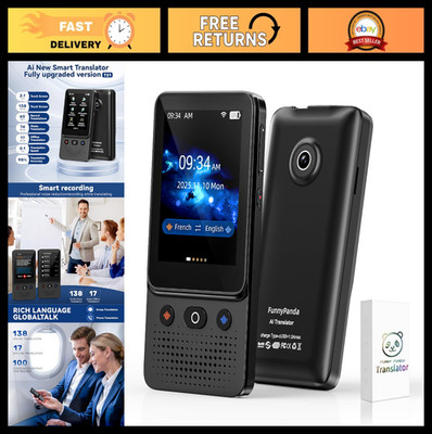 Instant Voice Translator Device - 138 Languages, Two-Way, Wi-Fi & Offline, Photo