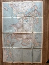 Vintage 1942 National Geographic Map Asia and Adjacent Areas World War II WW2