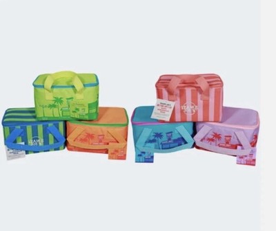 Trader Joe's 2026 Mini Insulated Tote-Pink Green Purple Orange Blue-Fast Ship