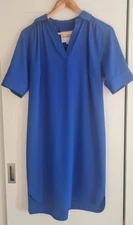 Mary Portas Royal Blue Collared Shift Shirt Dress, Size 8