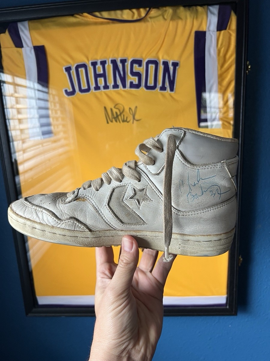Jsa Charles Barkley Signed Converse Shoe All Star W/ Full Jsa