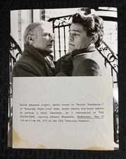 1987 EQUALIZER 9x7" CBS Press Photo FN 6.0 Buster Poindexter & Edward Woodward