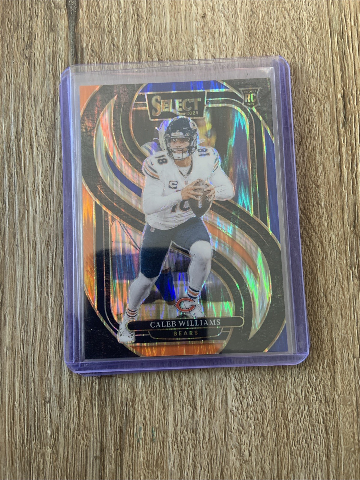 2024   Select Premier Level Caleb Williams  Blue & Orange Shock Prizm /35 (RC)