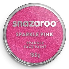 Snazaroo Sparkle Face and Body Paint, 18.8g Pot, Sparkle Pink