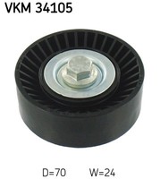 Umlenkrolle Keilrippenriemen FÜR Ford Focus I (Daw, Dbw) - SKF VKM 34105