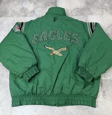 Vintage 90s Philadelphia Eagles NFL Experience Pro Player Jacket Kelly Green L
