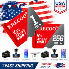 High Speed Micro SD Memory Card U3 V30 A2 Class 10 4K UHD Adapter US Stock