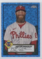 2021 Chrome Platinum Anniversary Blue Mini-Diamond Refractor Archie Bradley r0j