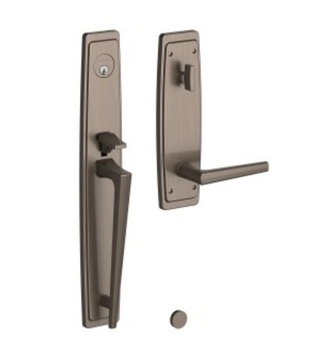 Entrée De Porte Baldwin Victoria 6948 - Droite, Laiton Antique - NEUF