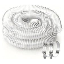 PVC Dust Collection Hose 4x10 Puncture Resistant Flexible Clear 10FT Inch