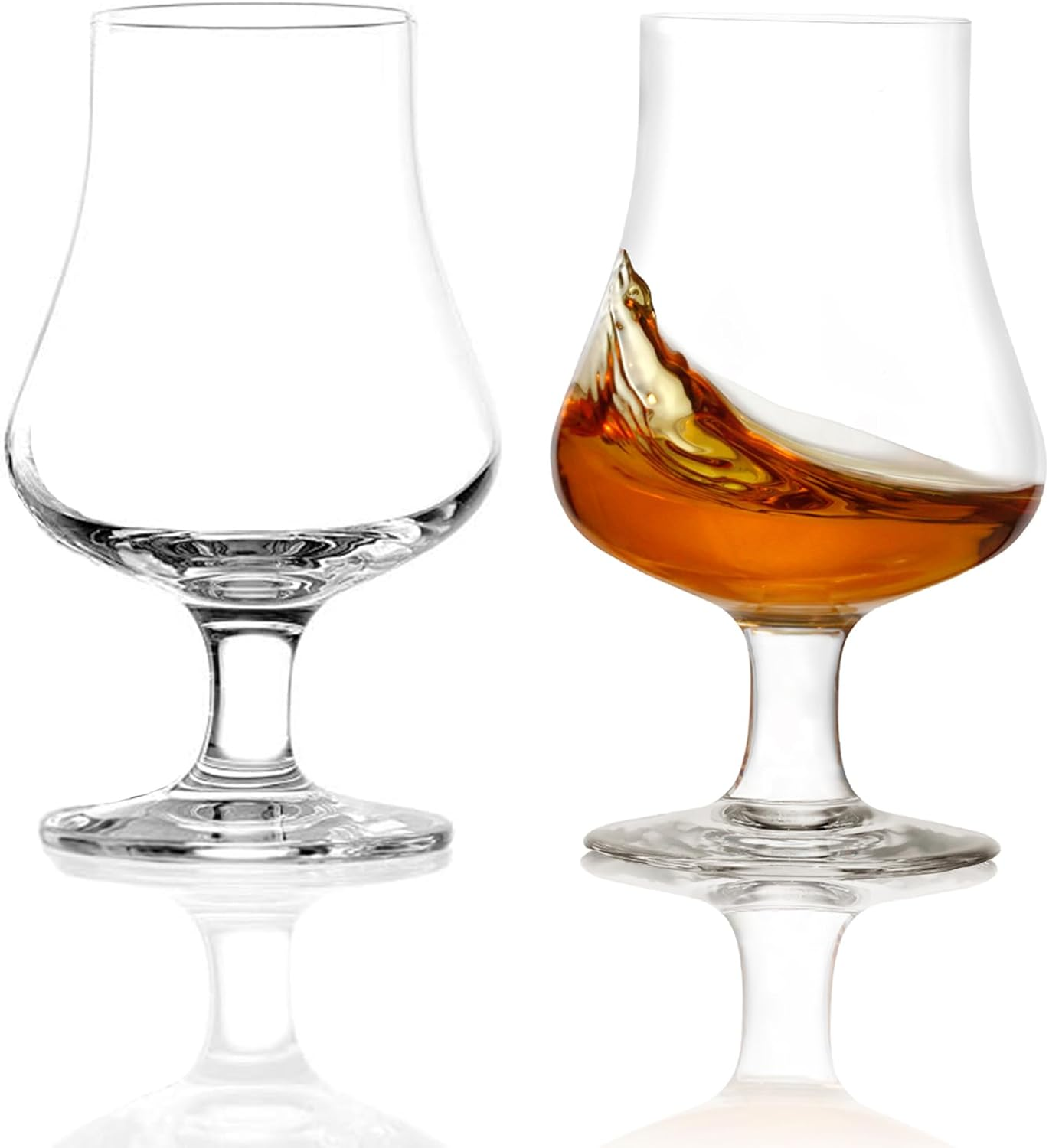 Whisky Nosing Glasses Set of 2 (Tasting Glass #1). Dishwasher Safe, Lead-Free Cr-image