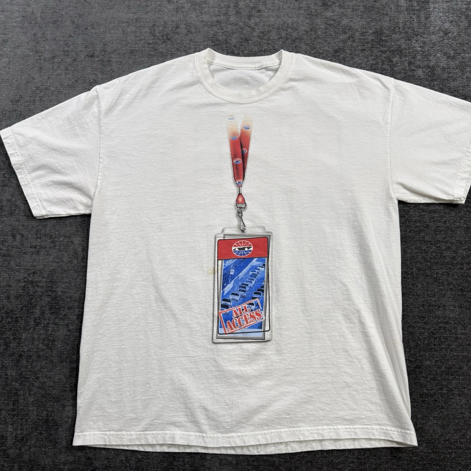 2008 All American Race Tour Las Vegas Nascar All Access Double Sided Shirt Large