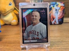 2015 Topps Heritage - Mike Trout #THC-500 Chrome Black Refractor /66