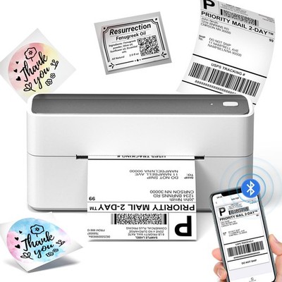 Phomemo 241BT Bluetooth Etikettendrucker Thermodrucker 4x6 Zoll Grau