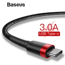 Baseus USB Type C Cable USB-C Fast Charging Data Cord for Samsung Google Huawei