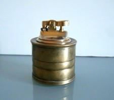ACCENDINO DA TAVOLO IN OTTONE ANNI 50  MARTIN BRASS TABLE LIGHTER FROM THE 1950s