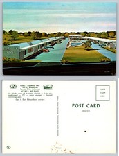 Carl's Courts Motel Aerial View Forrest City Arkansas AR Postcard