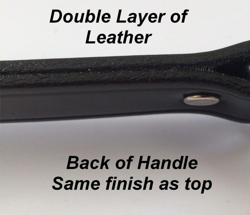 Versatile Leather Replacement Handle Fits Vintage Coach Station Bags Purses - Picture 7 of 14