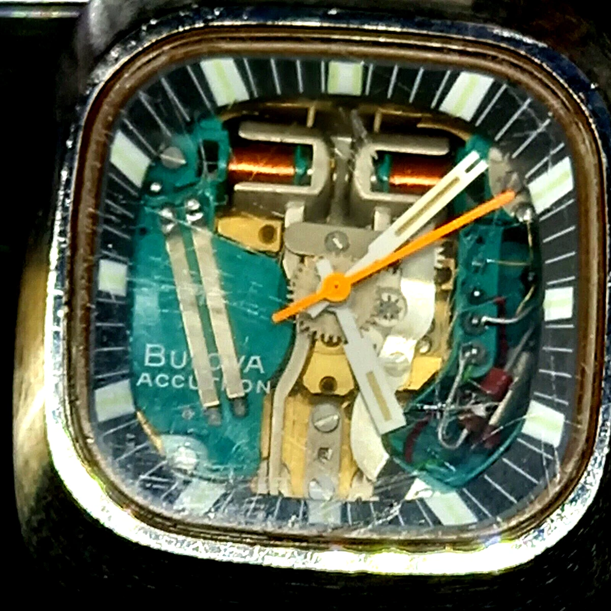 VINTAGE TV BOX WATCH BULOVA ACCUTRON SPACEVIEW WATCH WATCH WATCH